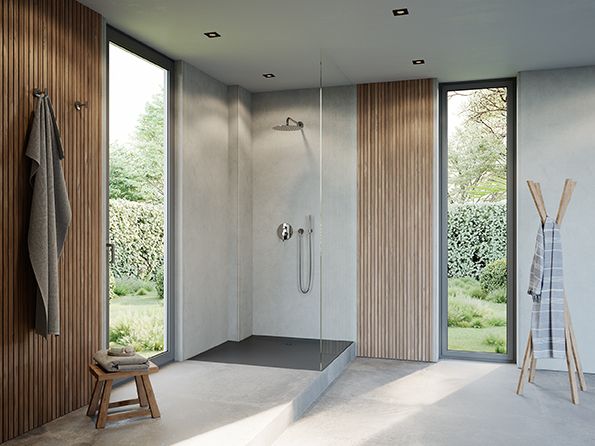 Sustano by Duravit: arriva il primo piatto doccia riciclabile in DuraSolid® Nature