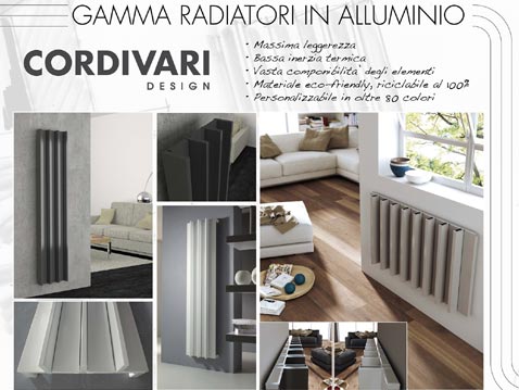 Cordivari Design: la nuova gamma di radiatori in alluminio