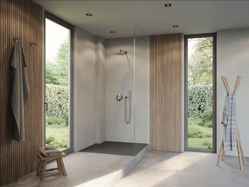 Sustano: il primo piatto doccia riciclabile di Duravit in DuraSolid® Nature