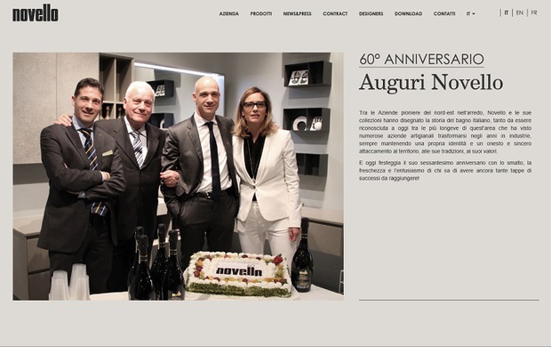 Novello lancia il nuovo sito web