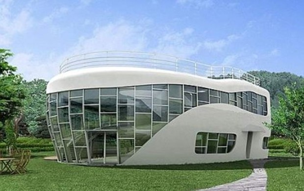 Una villa a forma di WC