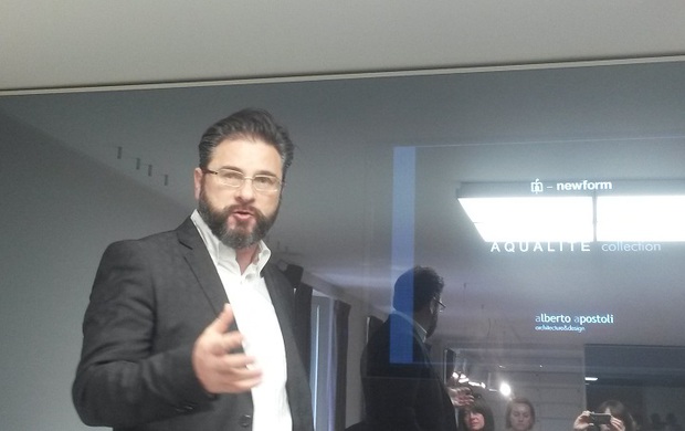 Aqualite by Newform: Alberto Apostoli ridisegna il rubinetto con acqua e luce