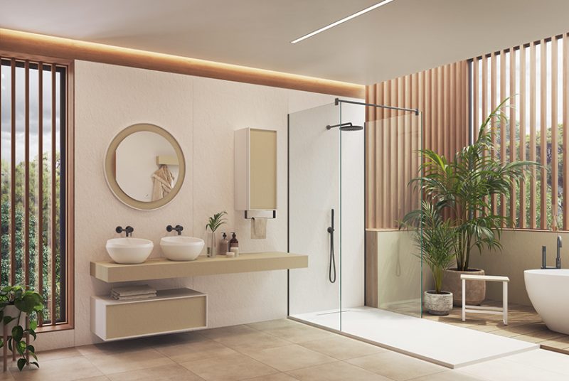 Il design minimal e ricercato della collezione Chrea di Acquabella