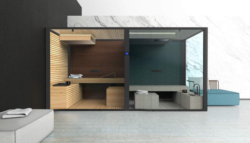 ChillOut, la sauna hammam di Glass 1989 by Meneghello Paolelli Associati
