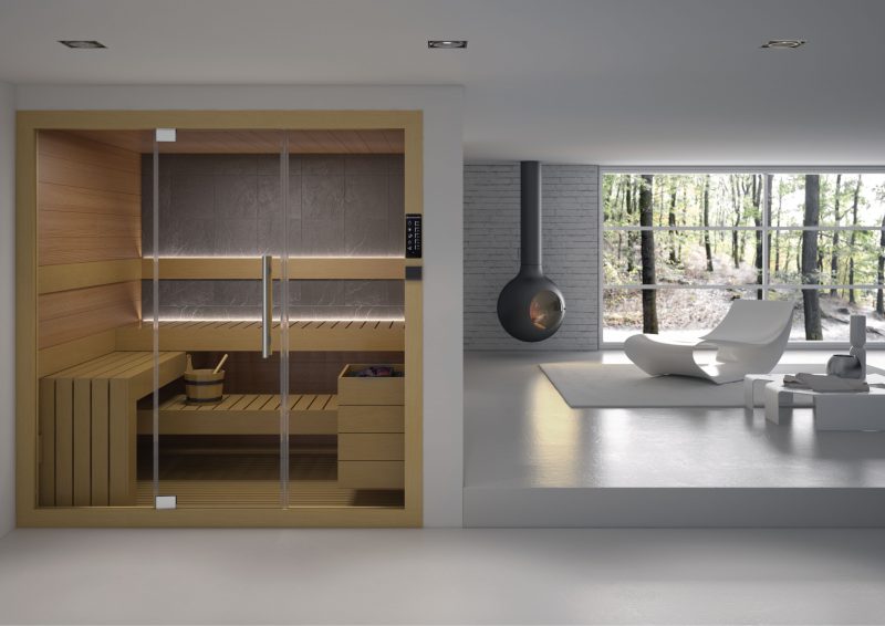 Sauna Bio Level di Grandform di SFA Group: il benessere è di casa