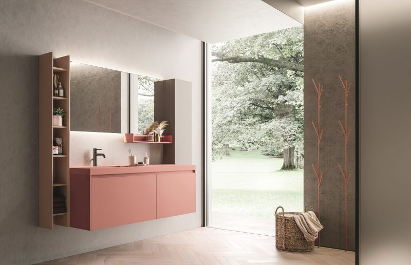 Calix XL, sfumature corallo per un bagno seducente e rigenerante