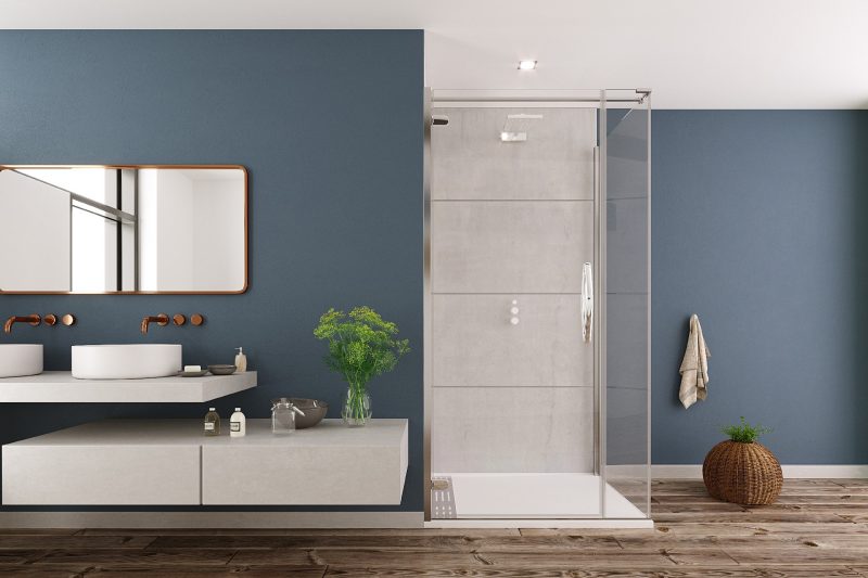 Porta a Battente Ultra Frameless ORO Flair Showers