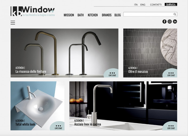 Kbwindow, la nuova piattaforma digitale dedicata al mondo bagno e cucina