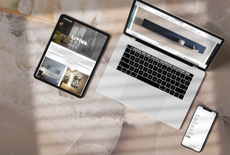Elegante, minimalista, user-friendly: il nuovo sito di Cordivari