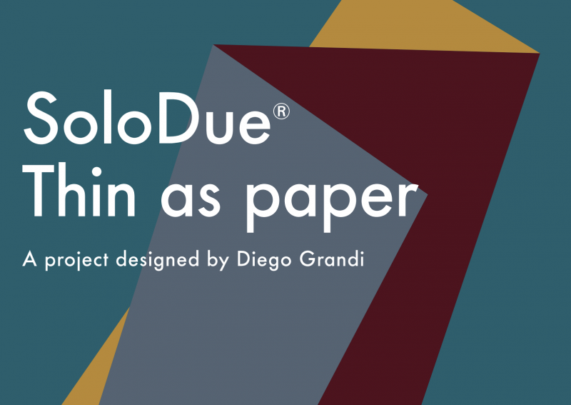 Il progetto “SoloDue. Thin as paper” di Azzurra per la Milano Design Week