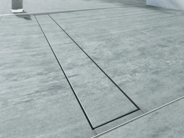 Canalina TECEdrainline Stone per pietra naturale – la canalina doccia “invisibile”