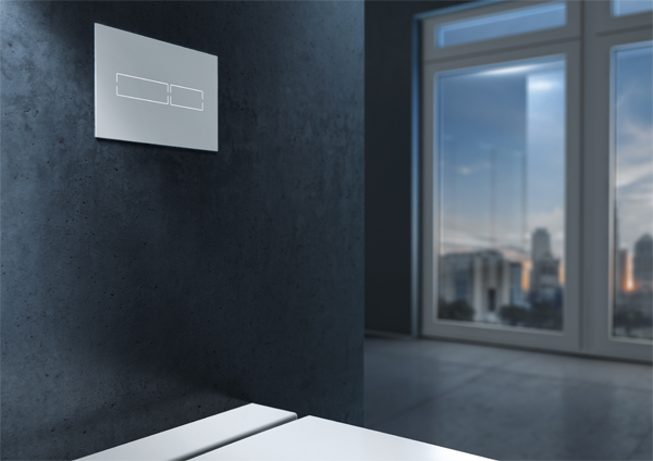 TECElux Mini, placca di azionamento wc elettronica per la cassetta