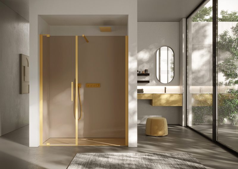 Box doccia a effetto metal: nuovi riflessi metallici con Disenia by Ideagroup