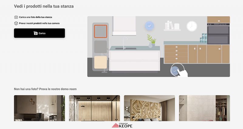 Il nuovo configuratore virtuale di Ceramiche Keope