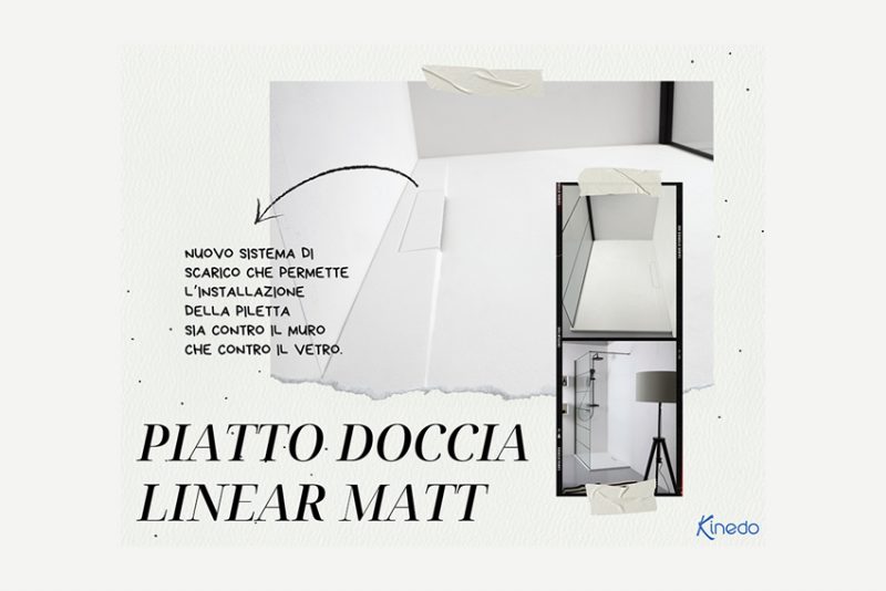 Piatti doccia Linear Matt by Kinedo: funzionalità e personalizzazione