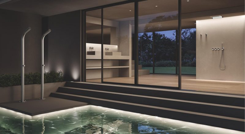 Outdoor/Indoor Showers by CRISTINA Rubinetterie, benessere di lusso